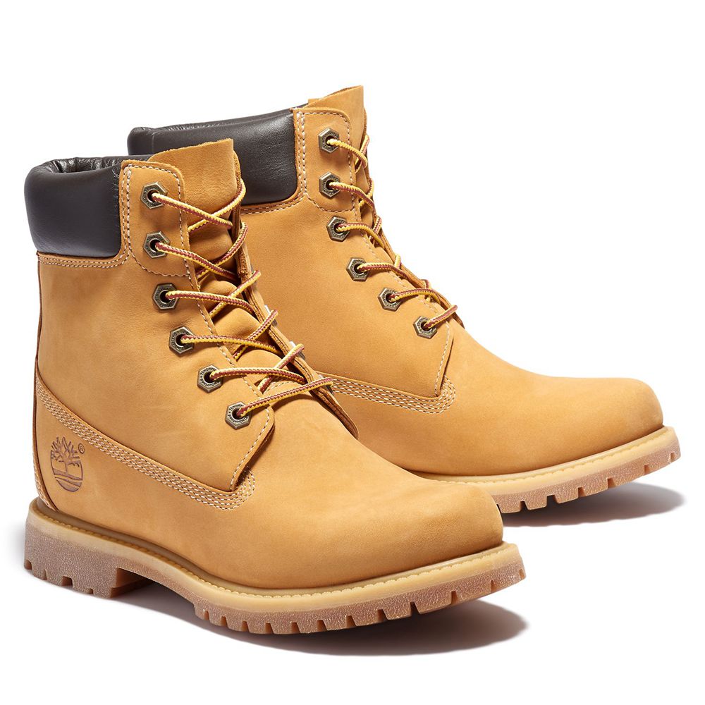 Bocanci 6-Inch Timberland Dama Maro - Premium Waterproof Internal Wedge - Romania - YZKGWQ145